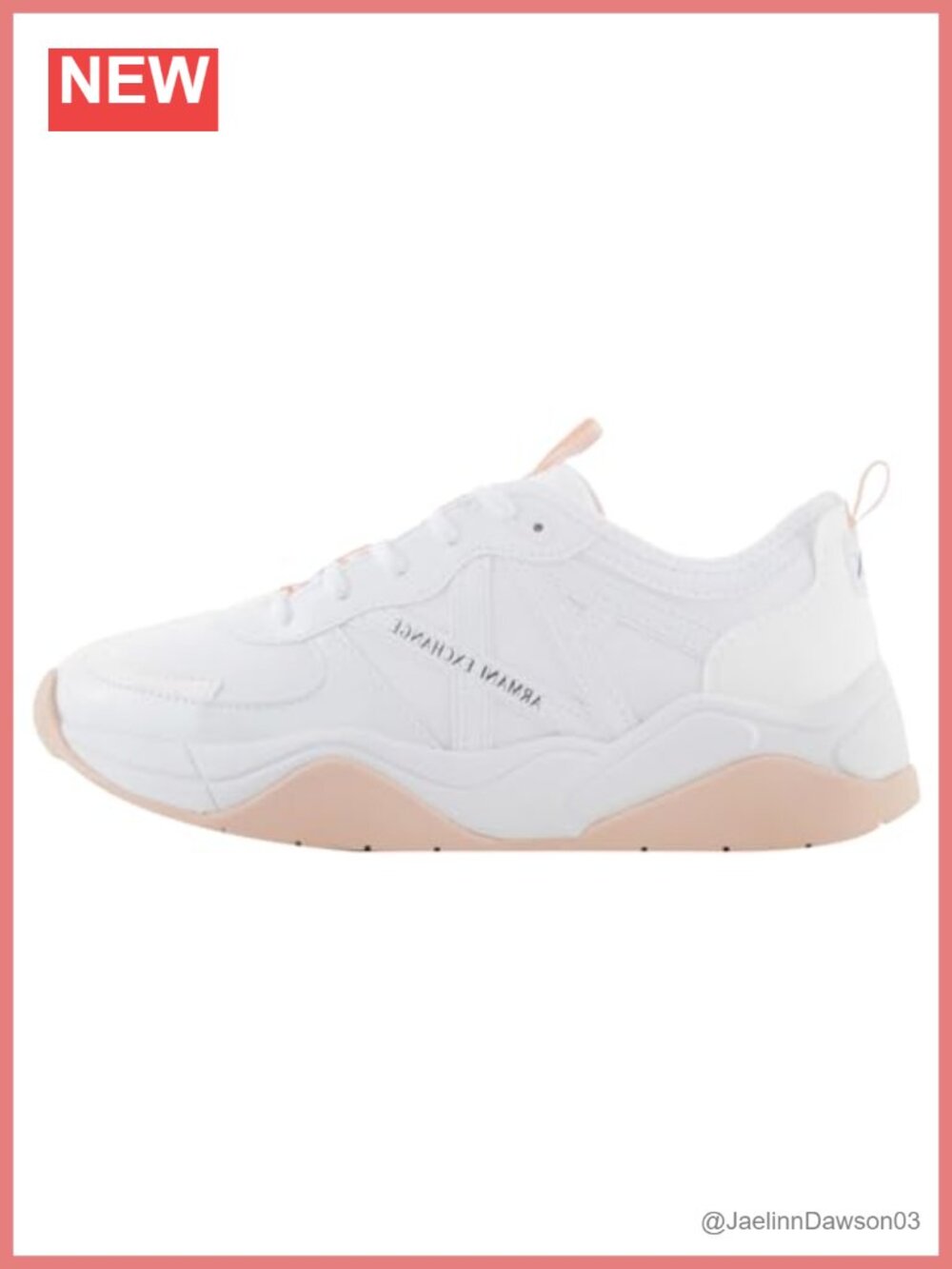 Armani Exchange Chunky Low Top Lace Up Slip Resistant Walking Sneakers